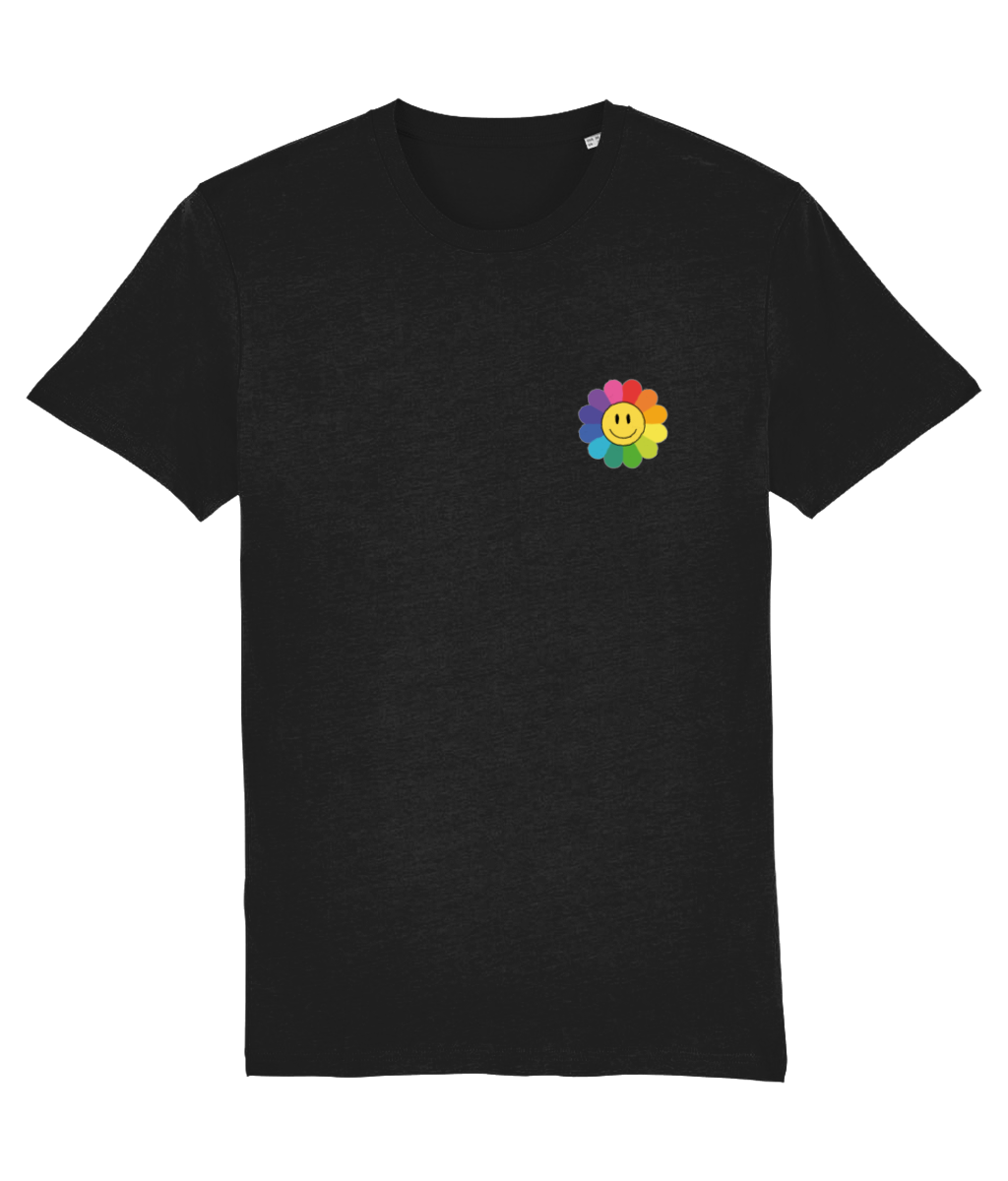 Rainbow Flower Flag Tee