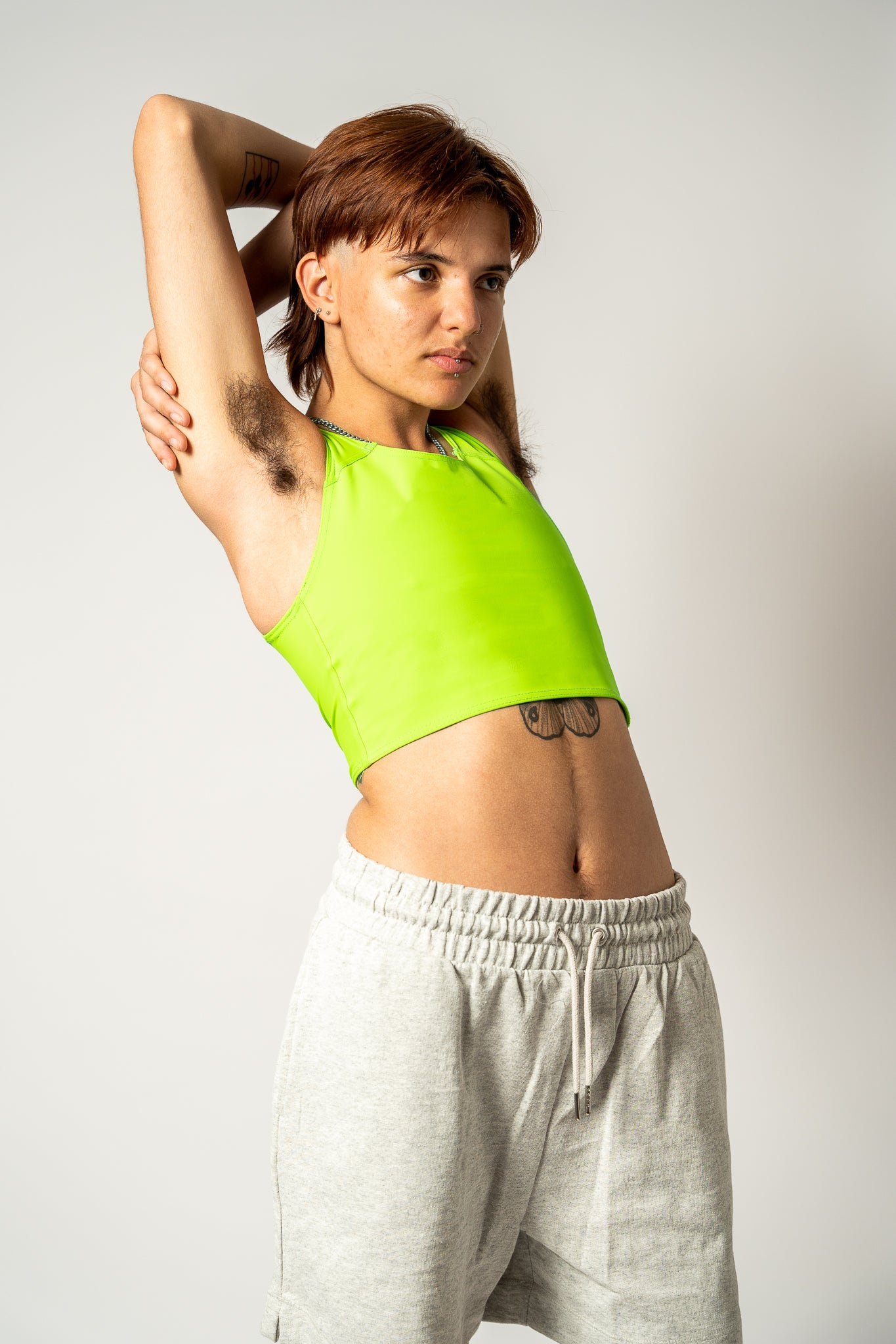 Lime Short Chest Binder