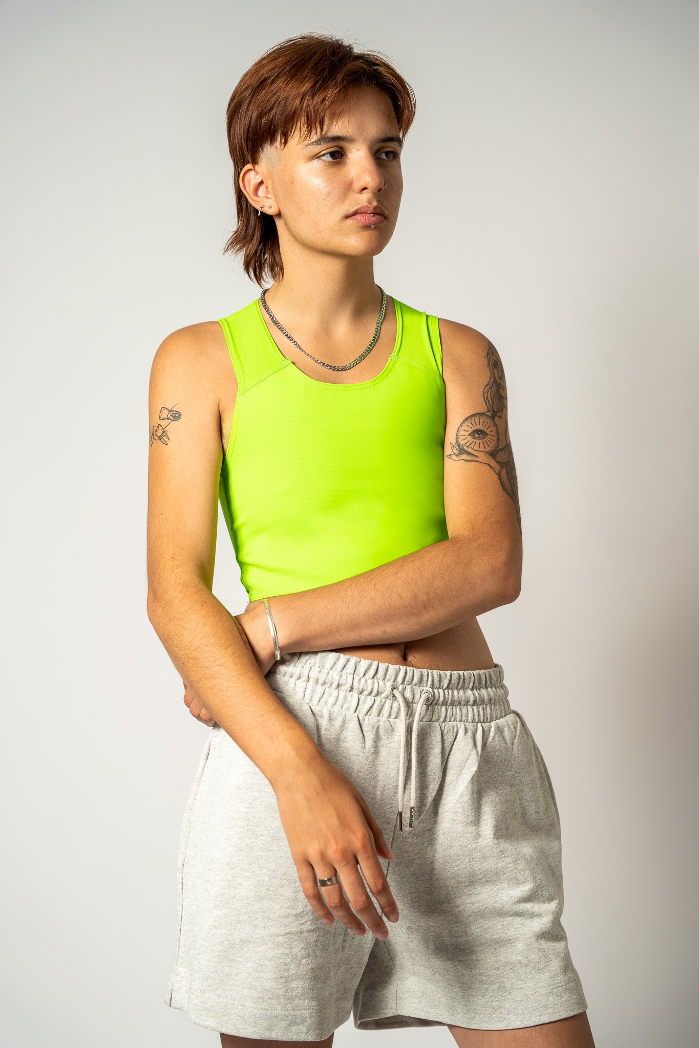 Lime Short Chest Binder