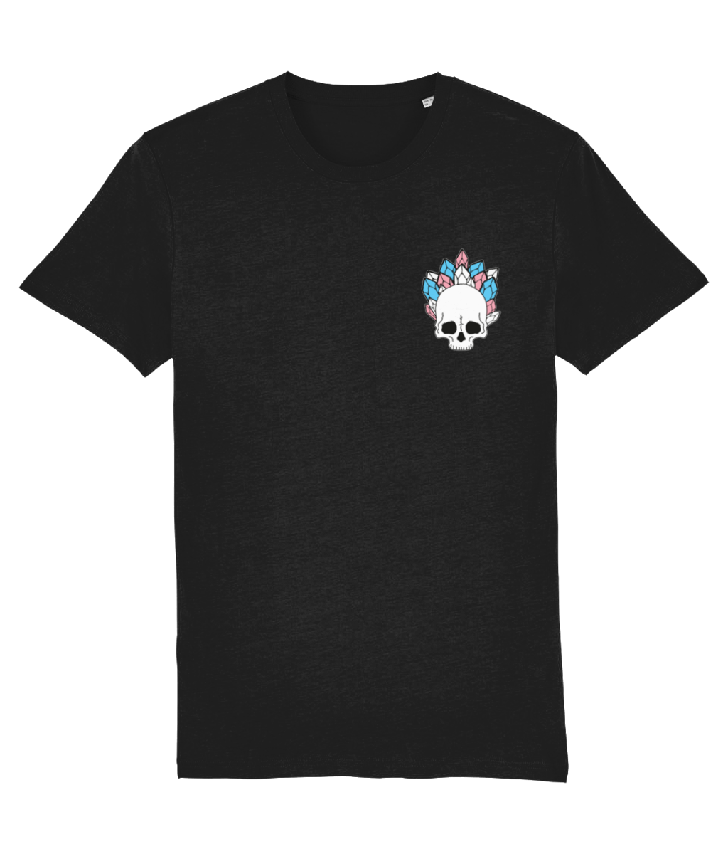 Crystal Skull Trans Flag Colours Tee