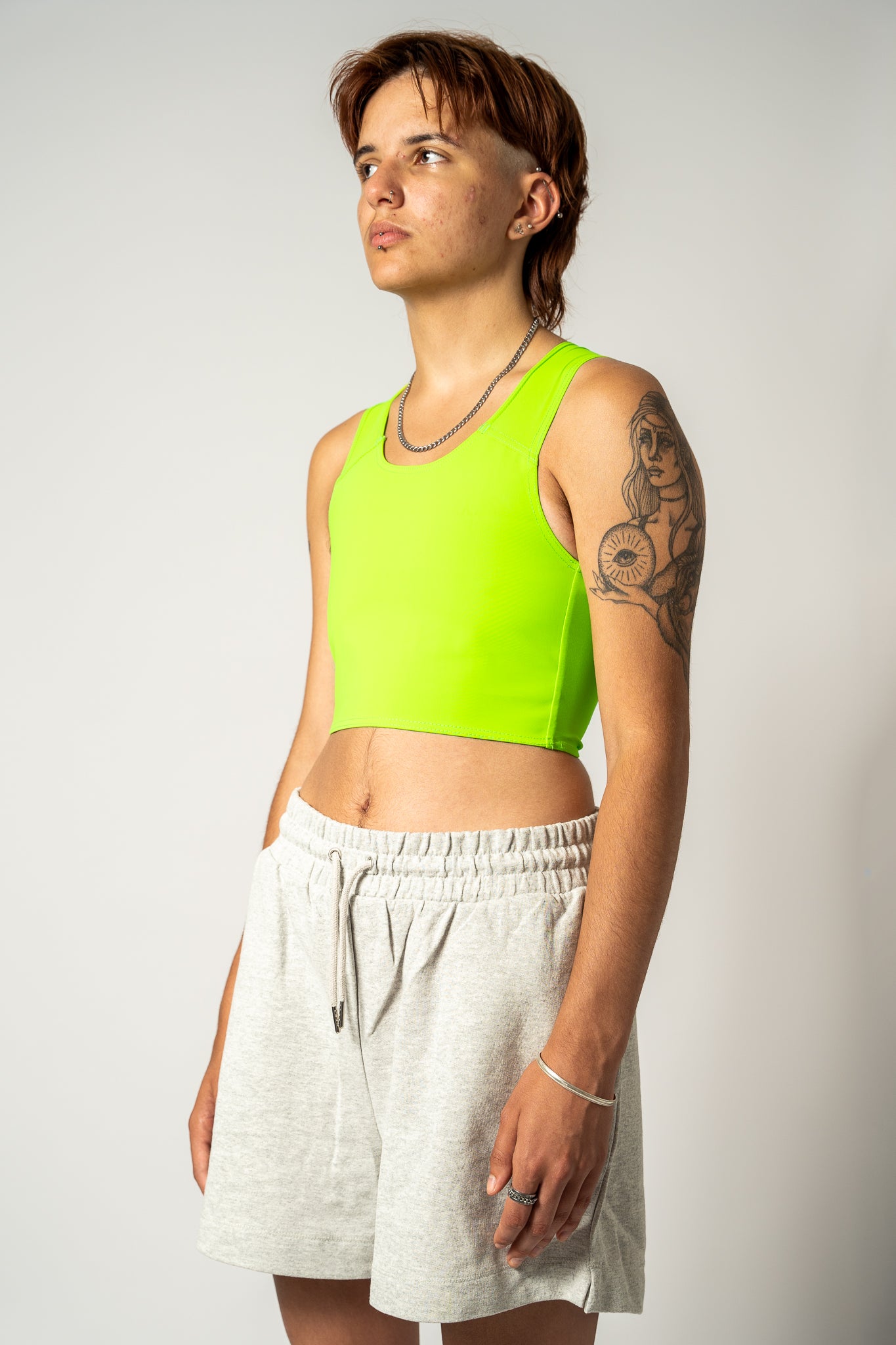 Lime Short Chest Binder