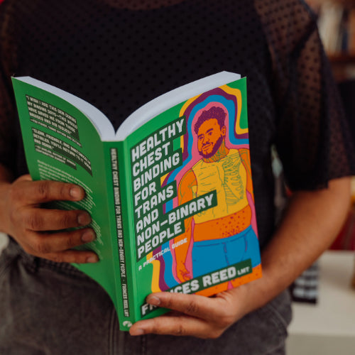 Person holding a book