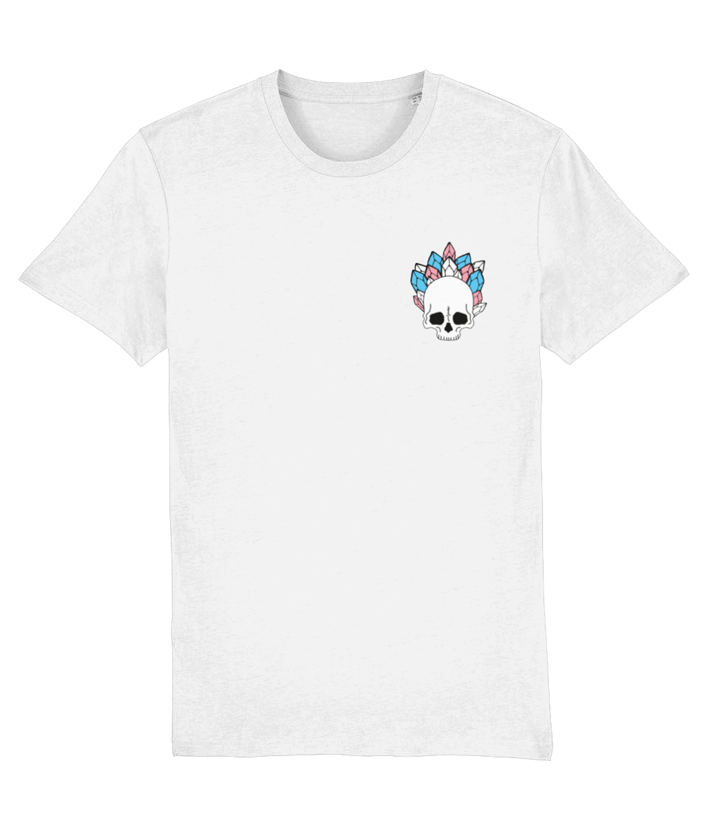 Crystal Skull Trans Flag Colours Tee