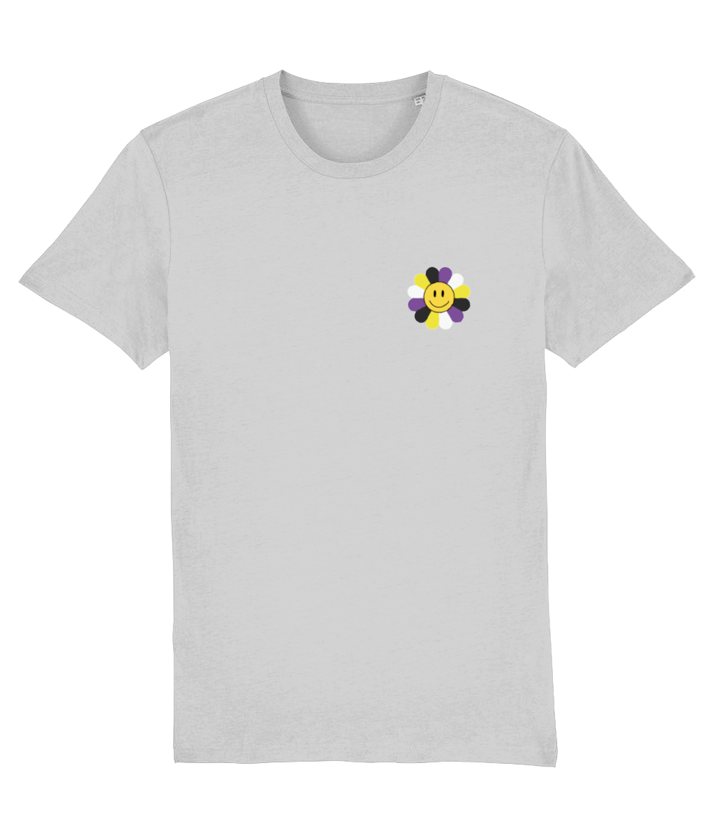 Non Binary Flower Flag Tee