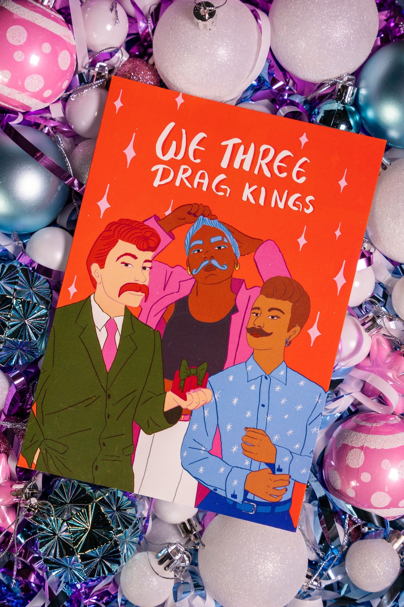 Three Drag Kings - Christmas Card