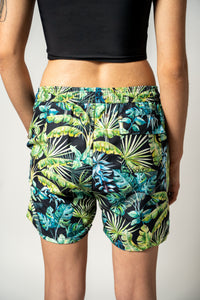 Swim Shorts with Packing Pouch Patterned