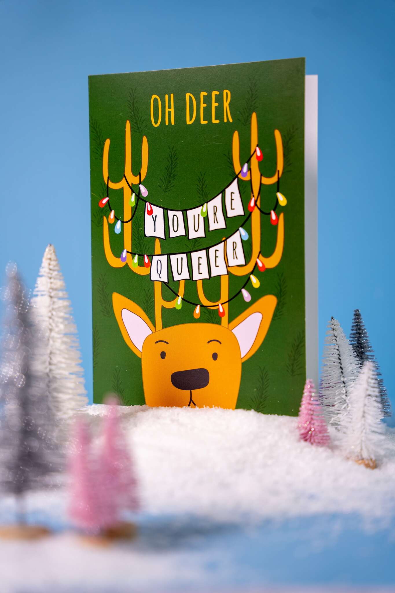 Oh Deer, You're Queer - Christmas Card