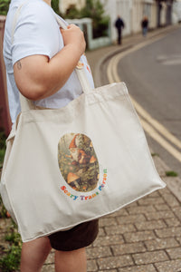 Scary Trans Person Shopper Bag