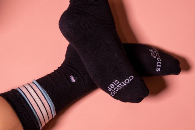 Socks that Save LGBTQ+ Lives - Trans Flag